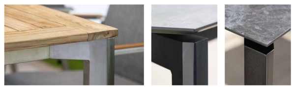 STERN® Aluminium Tischgestell PENTA 4 Größen 5 Farben