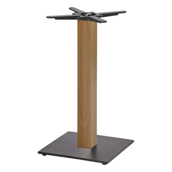 Tischgestell 4040FW mit Holzrsäule furniert
