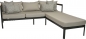 Preview: STERN® Set VIGGO Lounge 3-Sitzer Sofa mit Fußbank schwarz/leinen/cream