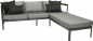 Preview: STERN® Set VIGGO Lounge 3-Sitzer Sofa mit Fußbank anthrazit/karbon/seidengrau
