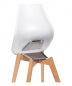 Mobile Preview: Stuhl SHELLY mit Birkenholzgestell dunkel, stapelbar