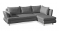 Preview: ROVALLO® Eck-Schlafsofa LUISA mit Ottomane