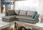 Preview: ROVALLO® Eck-Schlafsofa LUISA mit Ottomane