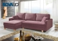 Preview: ROVALLO® Eck-Schlafsofa RICARDO mit Ottomane