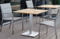 Preview: STERN® Tischgestell MAILAND 2 Edelstahloptik