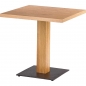 Preview: Tischgestell 4040FW mit Holzrsäule HPL-beschichtet