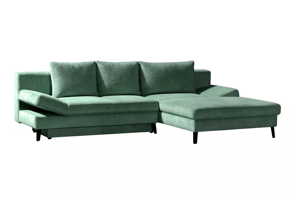 ROVALLO® Eck-Schlafsofa ANNIKA mit Ottomane