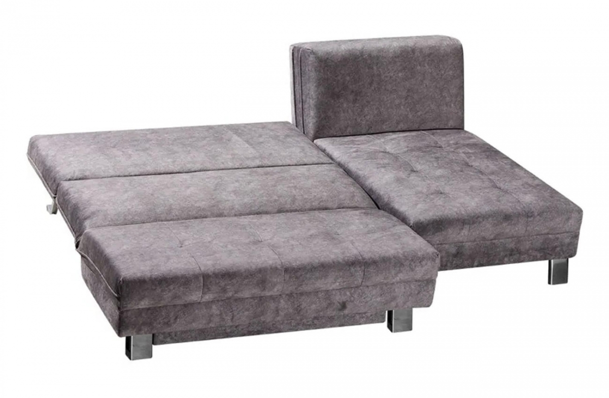 ROVALLO® Eck-Schlafsofa VALERIE mit Ottomane