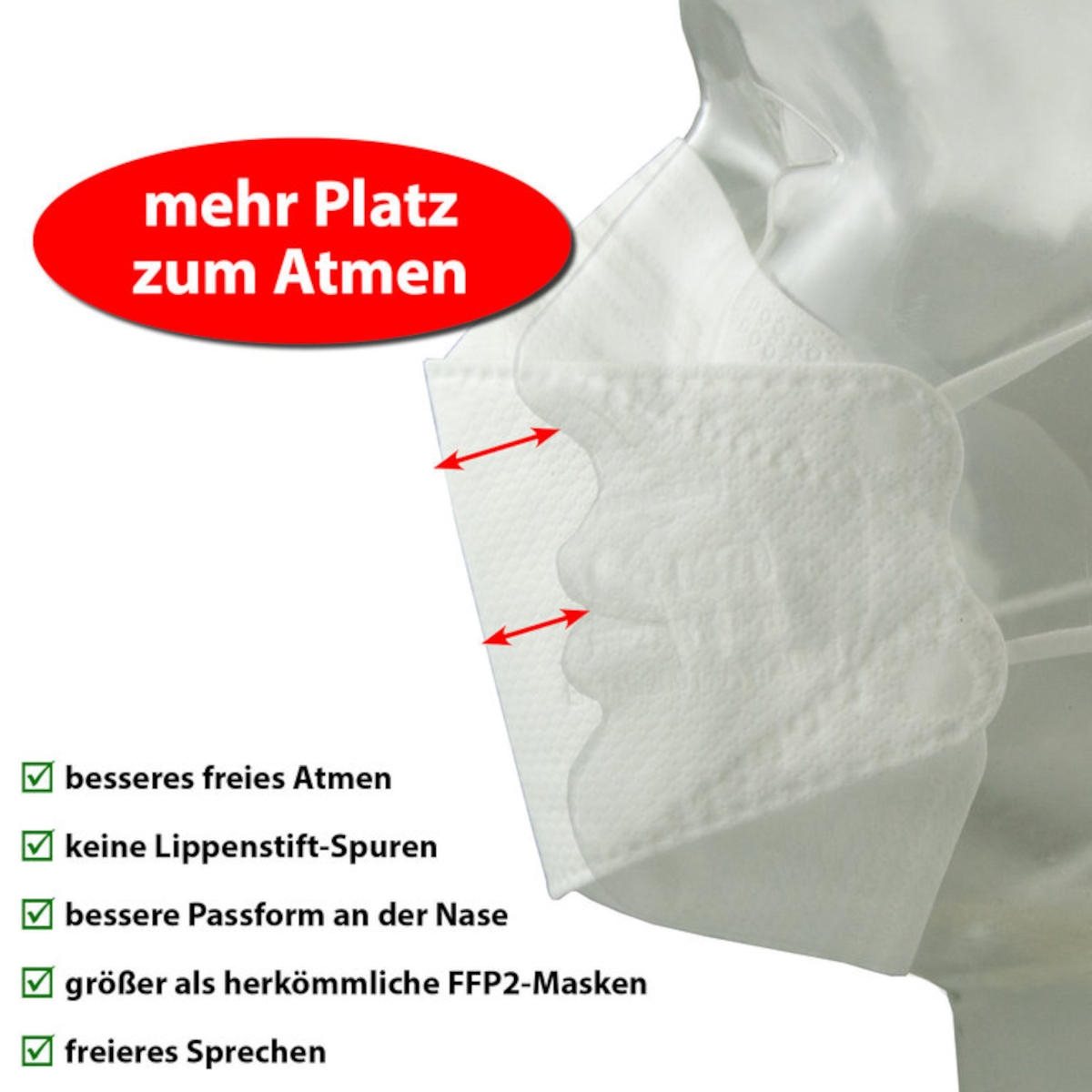Hantermann Deutschland FFP2 3D Atemschutzmaske
