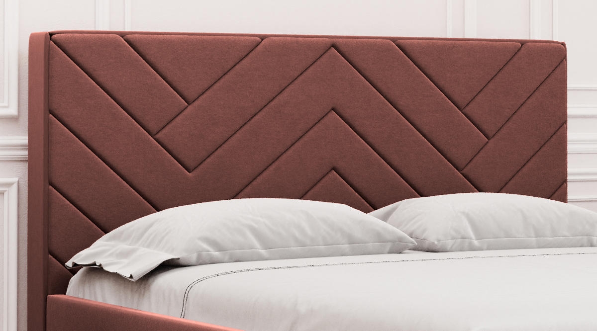 Boxspringbett PALERMO 20 mit WAVE Kopfteil