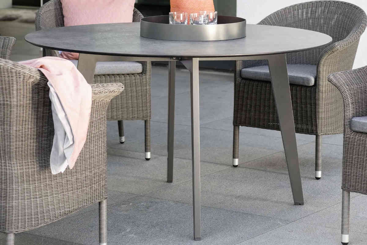 STERN® Tisch Ø134cm Aluminium mit Tischplatte SILVERSTAR 2.0