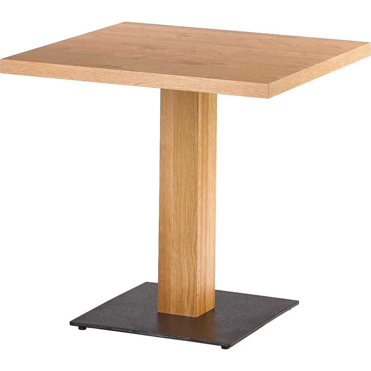 Tischgestell 4040FW mit Holzrsäule HPL-beschichtet