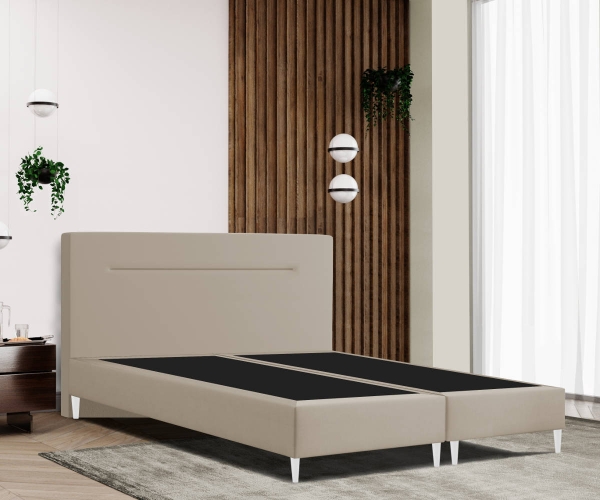 Boxspringbett PALERMO 20 mit LINE Kopfteil