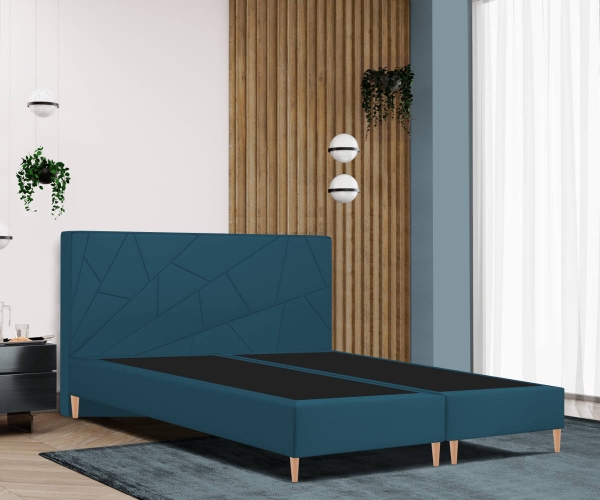 Boxspringbett PALERMO 20 mit MOSAIC Kopfteil