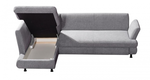 ROVALLO® Eck-Schlafsofa LUISA mit Ottomane