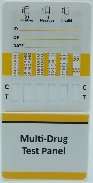 Multi Medikamenten 12-fach Drogen Urin Schnelltest Test Panel, VE25
