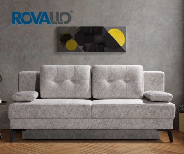 ROVALLO® Schlafsofa DANNY inkl. Rückenkissen