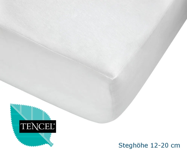 Tencel®-Hygiene-Spannbetttuch PU, Steghöhe 12-20cm